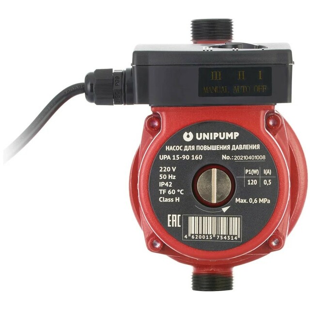 Насос циркуляционный Unipump UPА 15-90 160 (Цвет: Red) Насос циркуляционный Unipump UPА 15-90 160 (Цвет: Red)