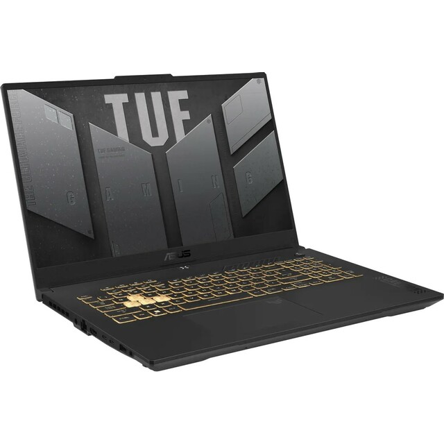 Ноутбук Asus TUF Gaming F17 FX707VJB-HX100 (Core 5 210H 2.2Ghz/16Gb DDR5/SSD512Gb/NVIDIA GeForce RTX 3050 6Gb/17.3 /noOS/gray) (90NR0MY5-M003R0)