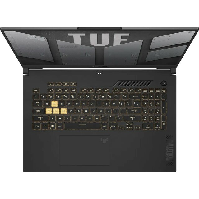 Ноутбук Asus TUF Gaming F17 FX707VJB-HX100 (Core 5 210H 2.2Ghz/16Gb DDR5/SSD512Gb/NVIDIA GeForce RTX 3050 6Gb/17.3 /noOS/gray) (90NR0MY5-M003R0)