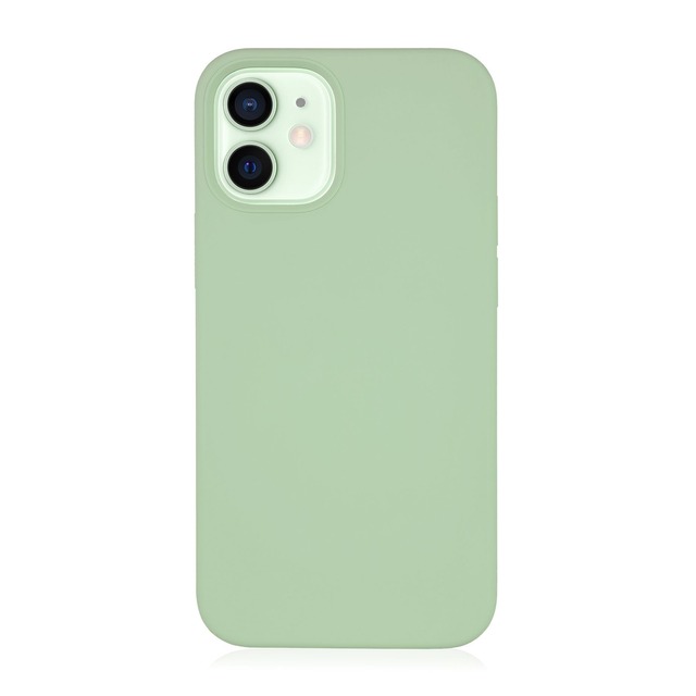 Чехол-накладка VLP Silicon Case для смартфона iPhone 12 Mini (Цвет: Light Green)