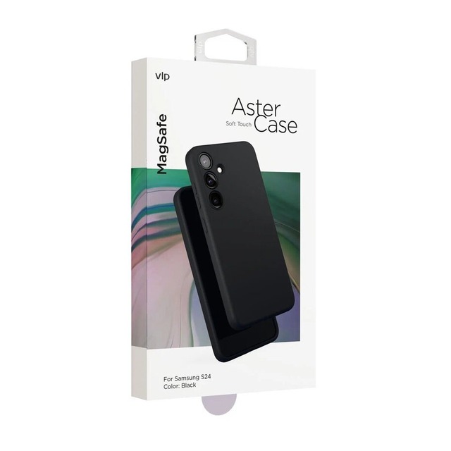 Чехол-накладка VLP Aster Сase with Magsafe для смартфона Samsung Galaxy S24, черный