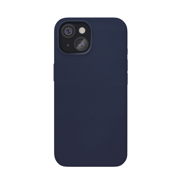 Чехол-накладка VLP Ecopelle Case with MagSafe для смартфона Apple iPhone 15 (Цвет: Dark Blue)