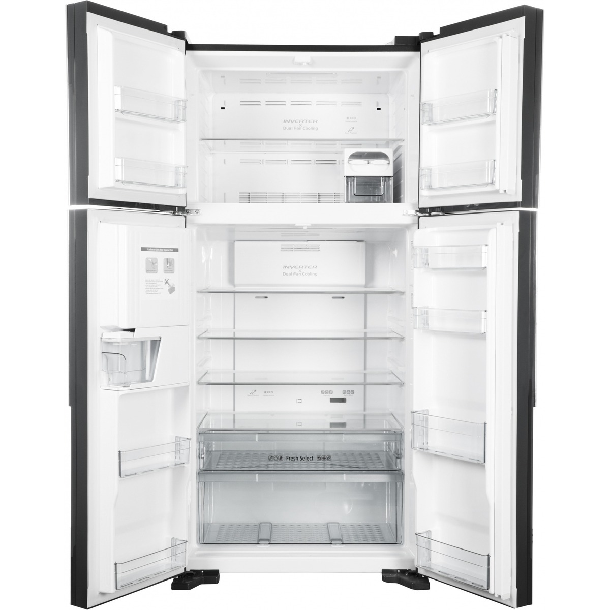 Холодильник Hitachi R-W660PUC7 GGR (Цвет: Gray)