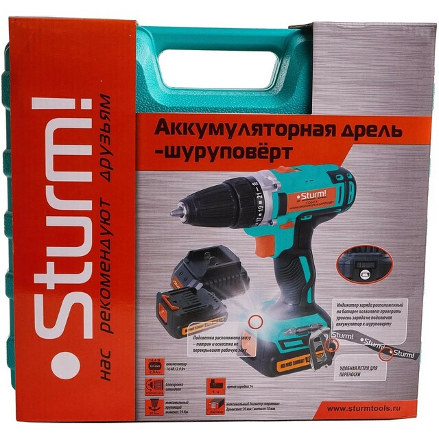 Шуруповерт Sturm! CD3614 (Цвет: Blue / Black) Шуруповерт Sturm! CD3614 (Цвет: Blue / Black)