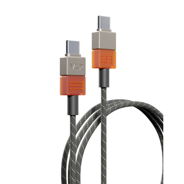 Дата-кабель VLP NEO USB-C, 100W, 1.5м, серый