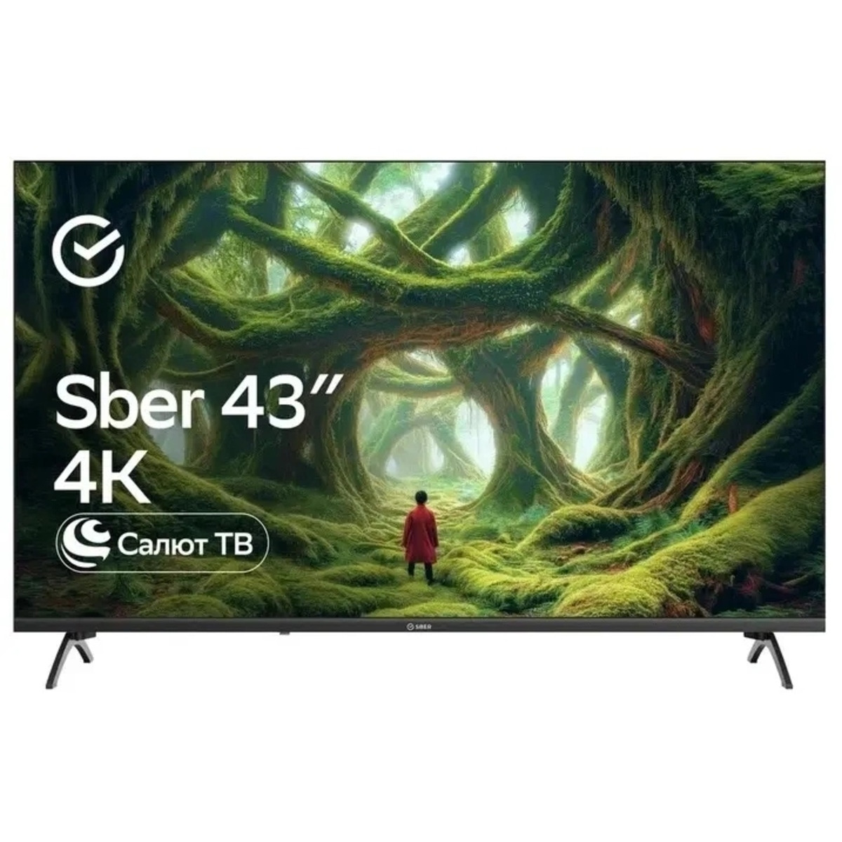 Телевизор Sber 43" SDX-43U5500DBA, черный