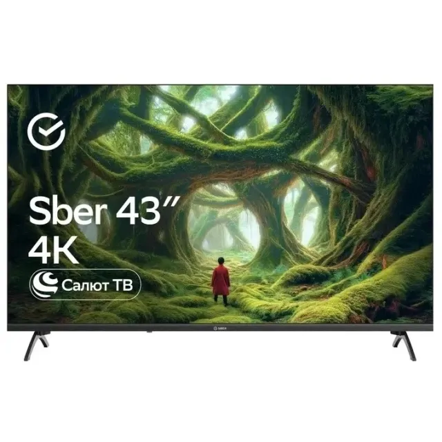 Телевизор Sber 43  SDX-43U5500DBA, черный