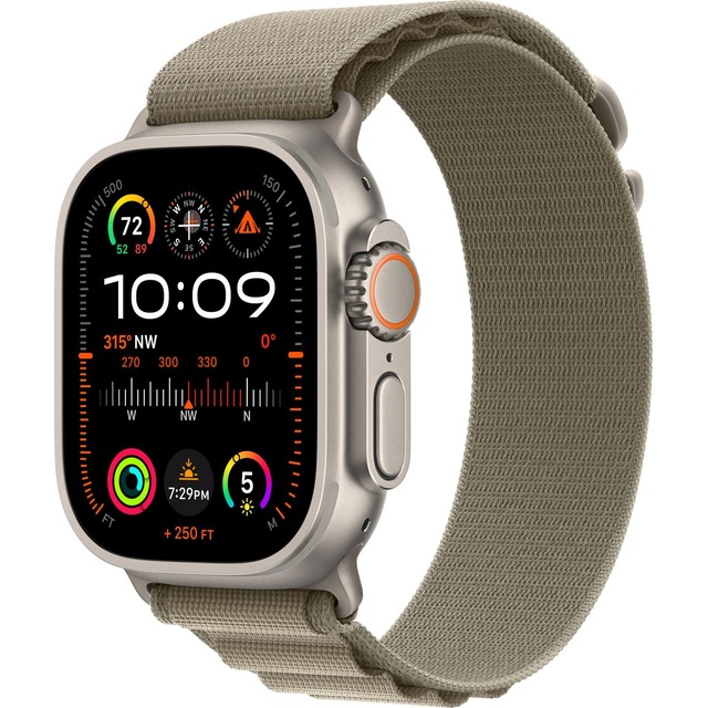 Умные часы Apple Watch Ultra 2 49mm Titanium Case with Alpine Loop S (Цвет: Olive)