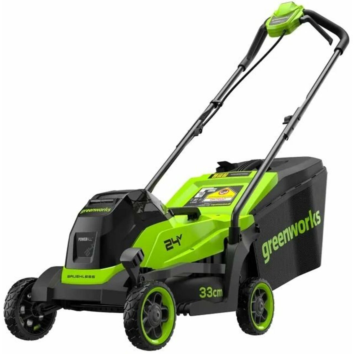 Газонокосилка роторная Greenworks GD24LM331 (Цвет: Green)