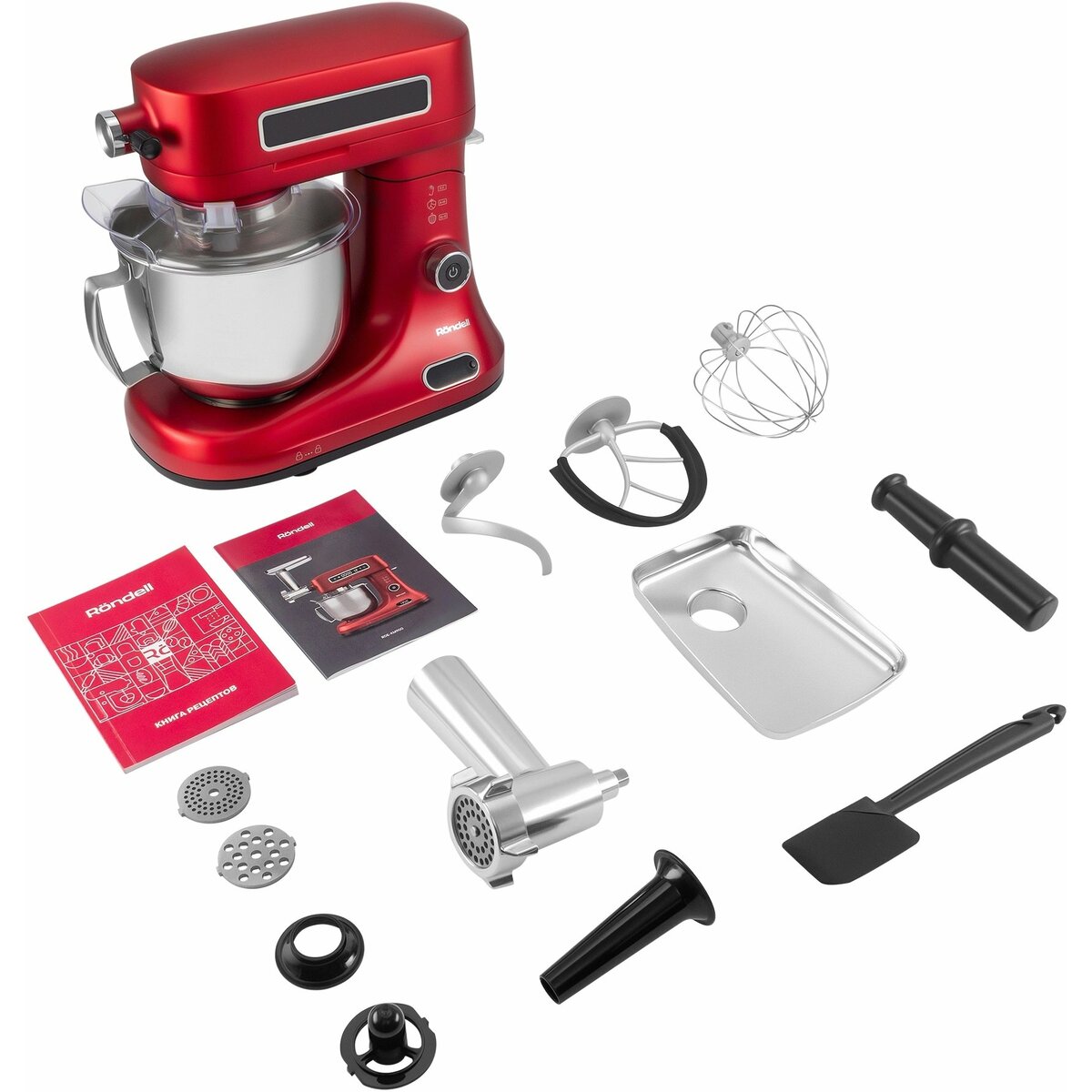 Кухонная машина Rondell RDE-KM900 (Цвет: Red)