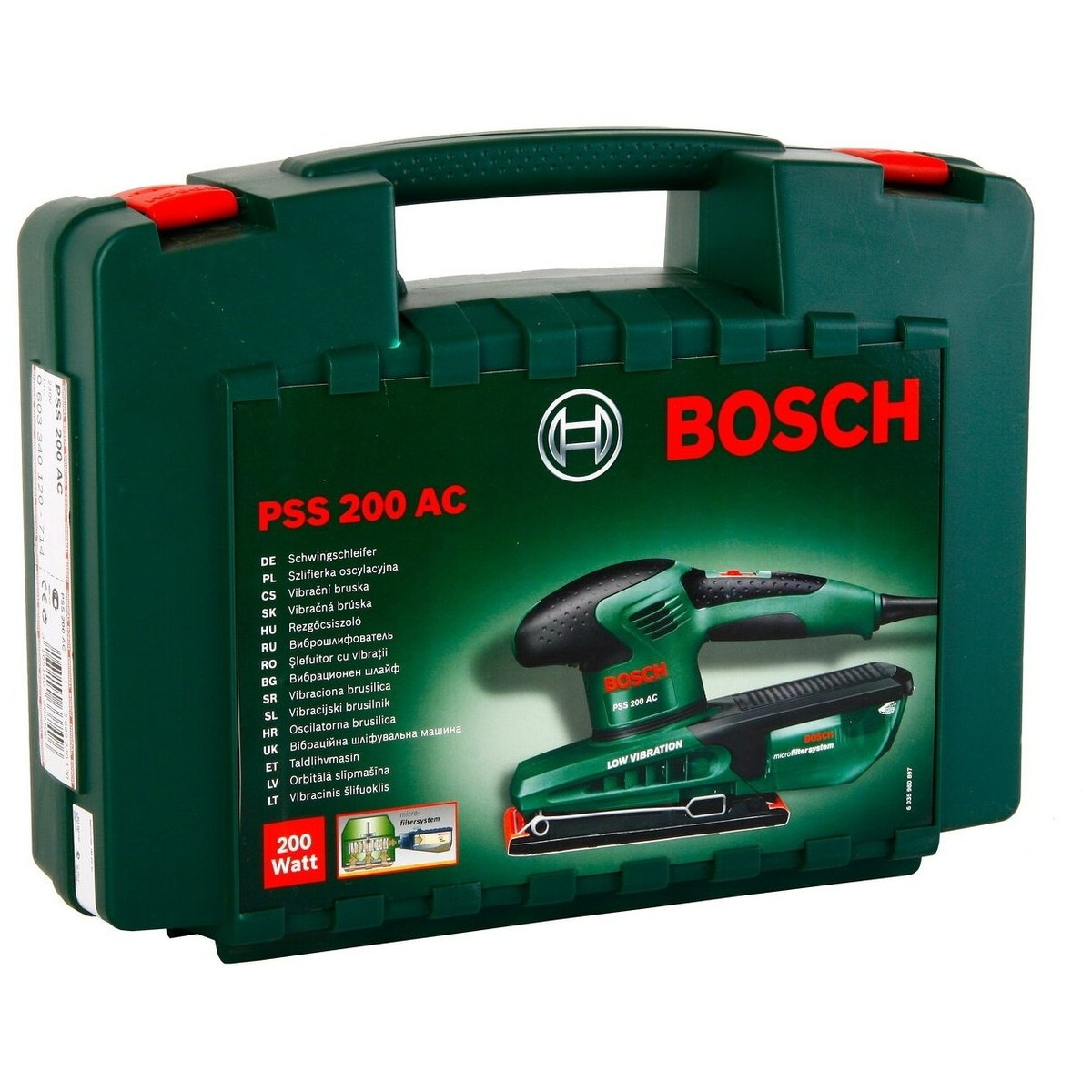 Виброшлифмашина машина Bosch PSS 200 AC (Цвет: Green)