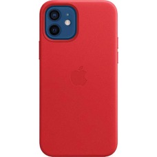 Чехол-накладка Apple Leather Case with MagSafe для смартфона iPhone 12/12 Pro (Цвет: Red)