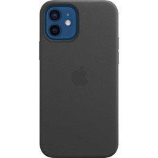 Чехол-накладка Apple Leather Case with MagSafe для смартфона iPhone 12/12 Pro (Цвет: Black)