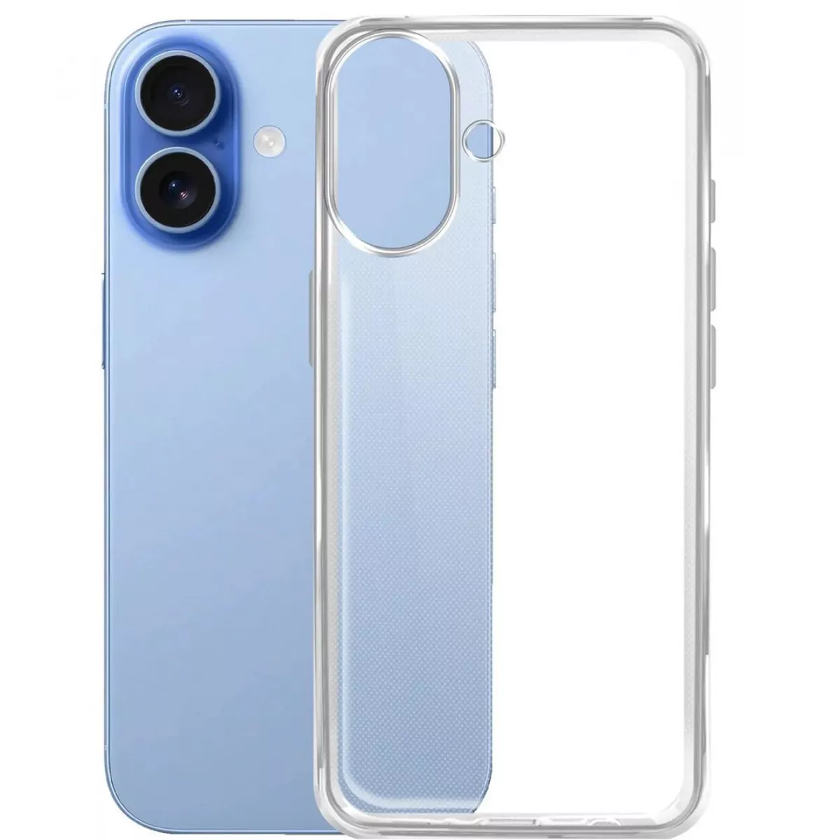 Чехол-накладка Borasco Silicone Сase для смартфона iPhone 17 (Цвет: Transparent)