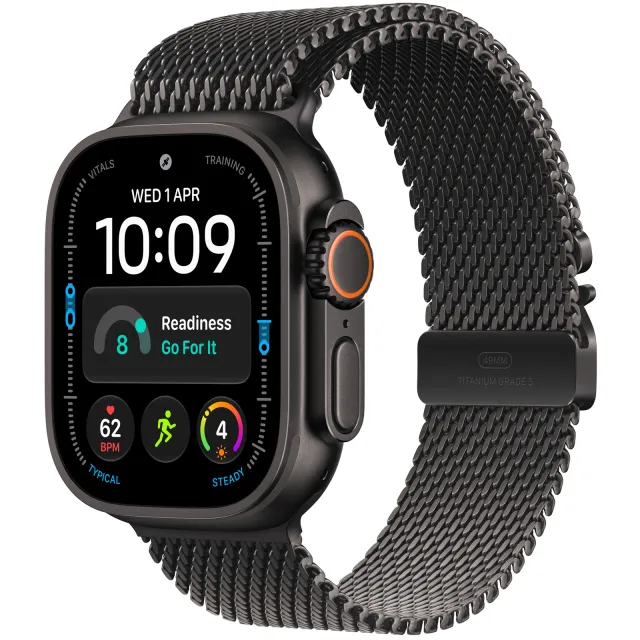 Умные часы Apple Watch Ultra 4 49mm Black Titanium Case with Milanese Loop M