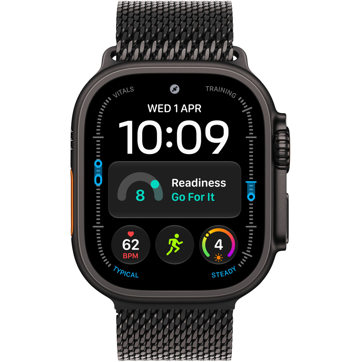 Умные часы Apple Watch Ultra 4 49mm Black Titanium Case with Milanese Loop M