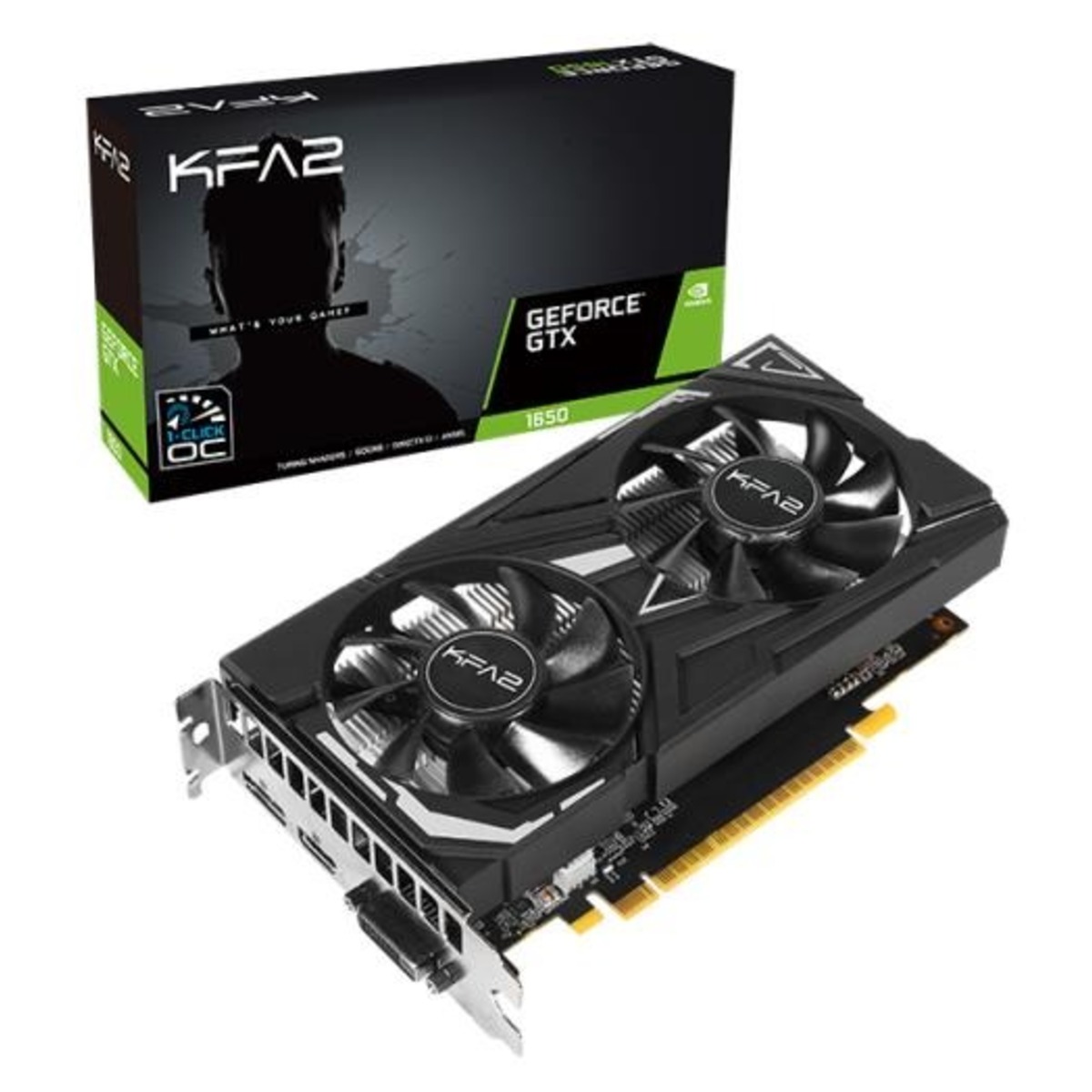 Видеокарта KFA2 GeForce GTX 1650 EX 1-Click OC