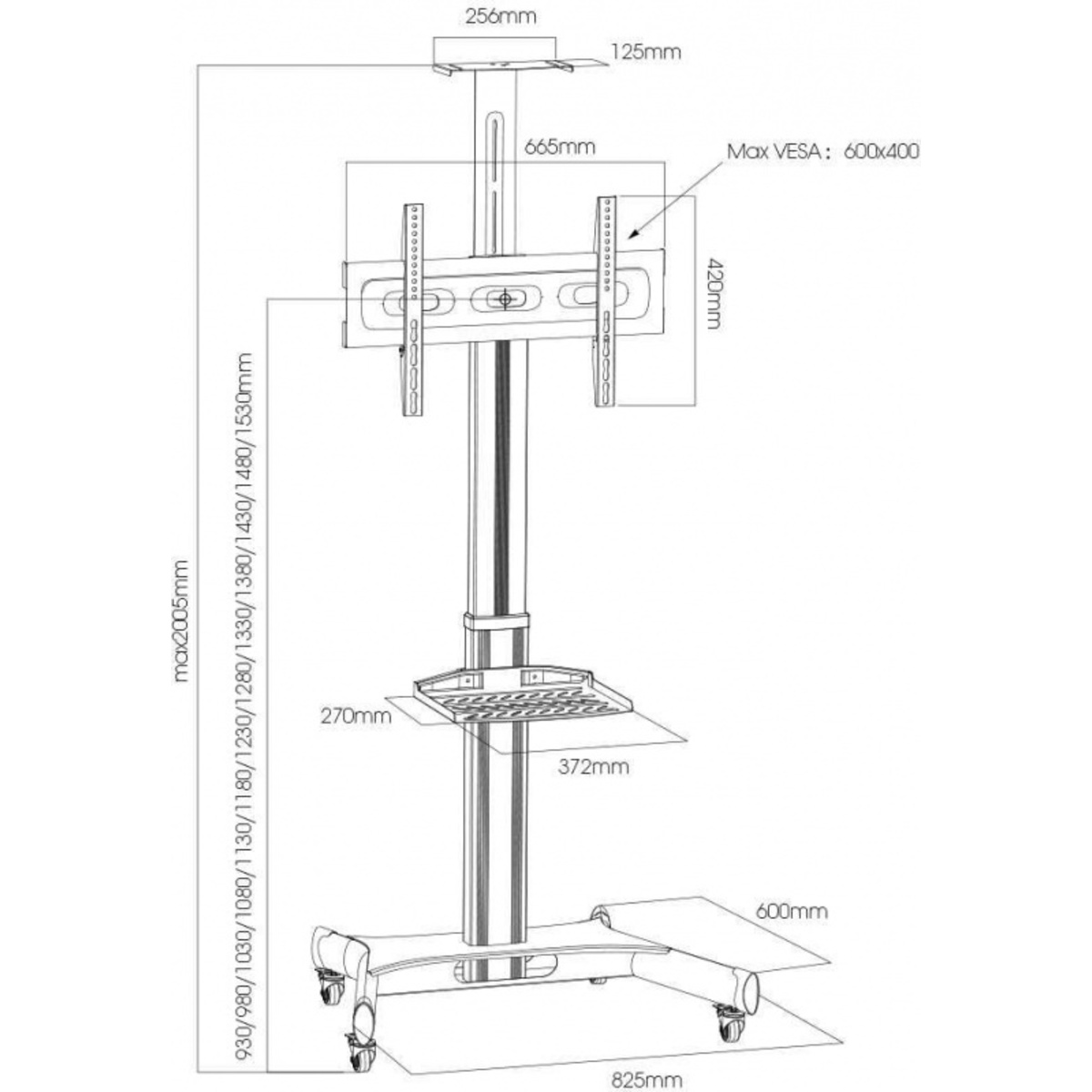 Подставка для телевизора Arm Media PT-STAND-11 (Цвет: Black)