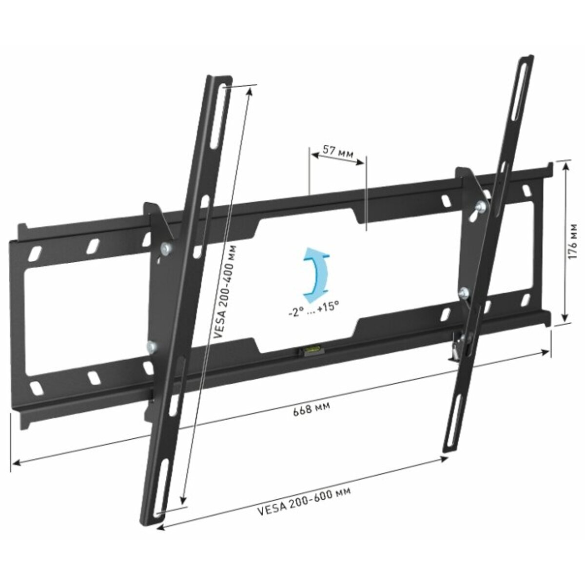 Кронштейн для телевизора Holder LCD-T6628-B (Цвет: Black)