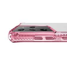 Чехол-накладка iTskins Hybrid Clear для смартфона Samsung Galaxy S21 Ultra (Цвет: Clear/Pink)