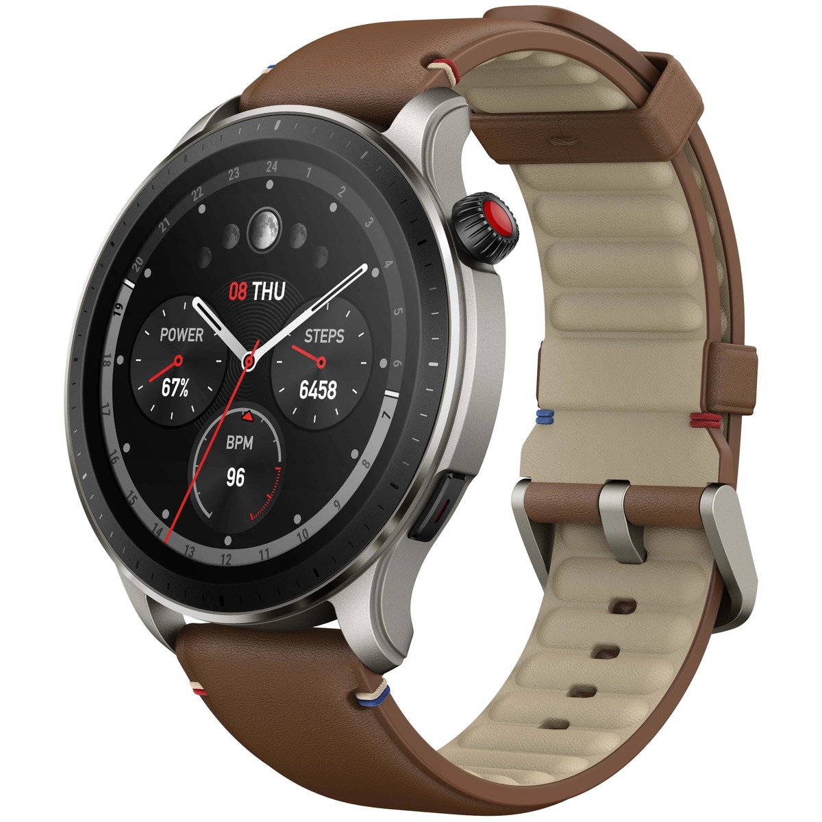 Умные часы Amazfit GTR 4 (Цвет: Vintage Brown Leather)