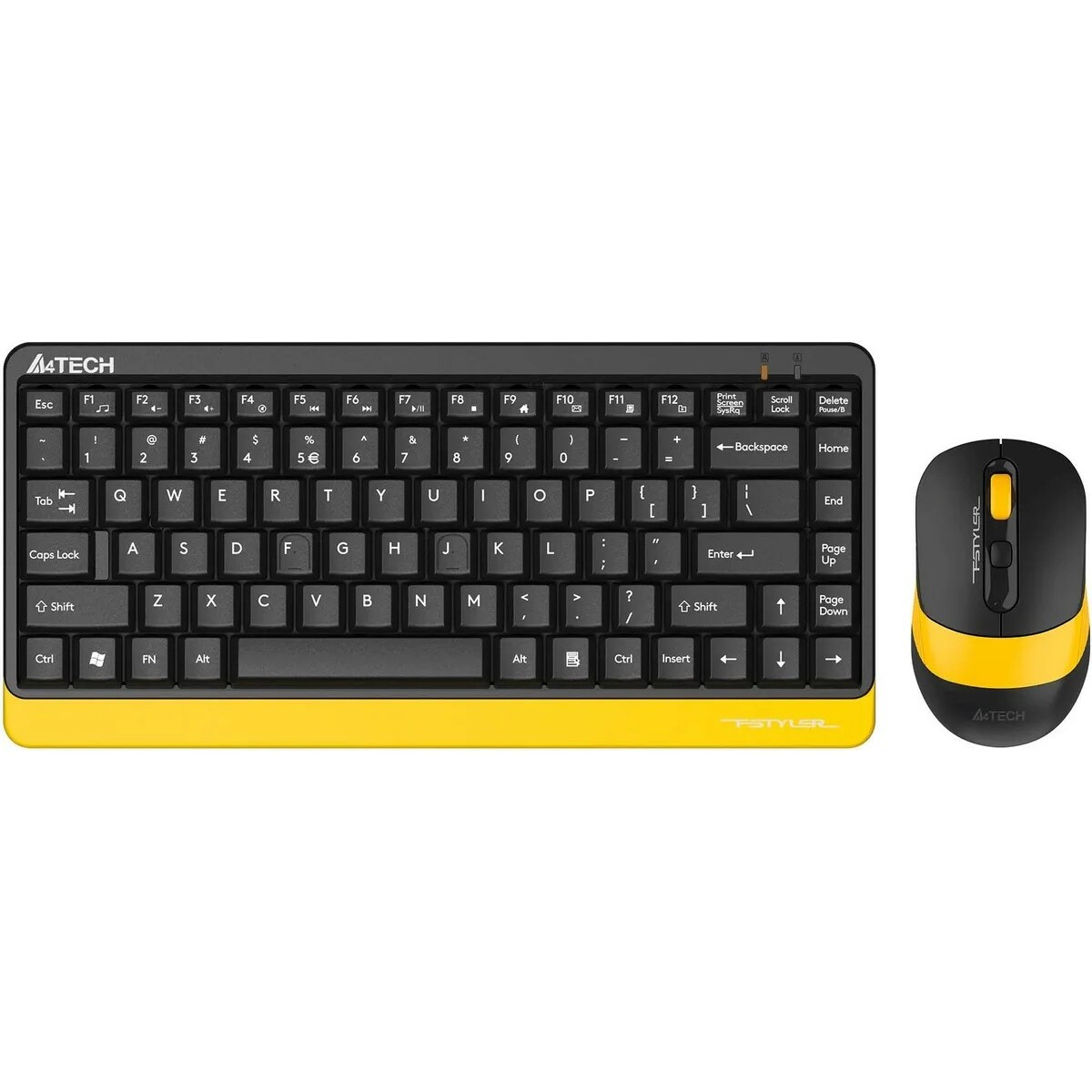 Клавиатура + мышь A4Tech Fstyler FG1110 (Цвет: Black / Yellow)