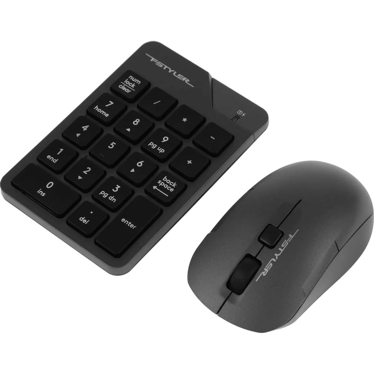 Числовой блок + мышь A4Tech Fstyler FG1600C Air (Цвет: Gray)