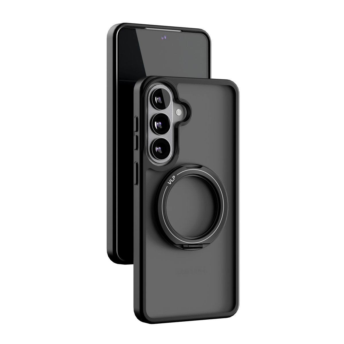 Чехол-накладка VLP Ring Сase MagSafe для Samsung S26 Plus (Цвет: Black)