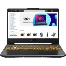Ноутбук Asus TUF Gaming FX506HCB-HN1138 Core i5 11400H/8Gb/SSD512Gb/NVIDIA GeForce RTX 3050 4Gb/15.6/FHD (1920x1080)/noOS/grey/WiFi/BT/Cam