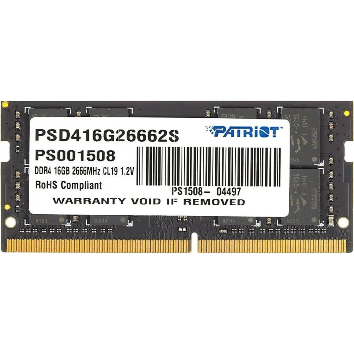Память DDR4 16Gb 2666MHz Patriot PSD416G26662S