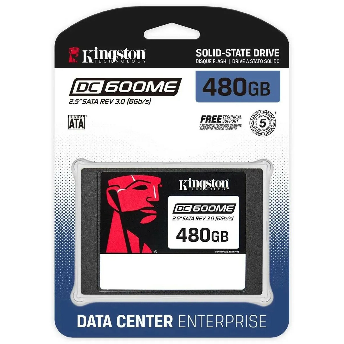 Накопитель SSD Kingston SATA-III 480GB SEDC600ME / 480G 