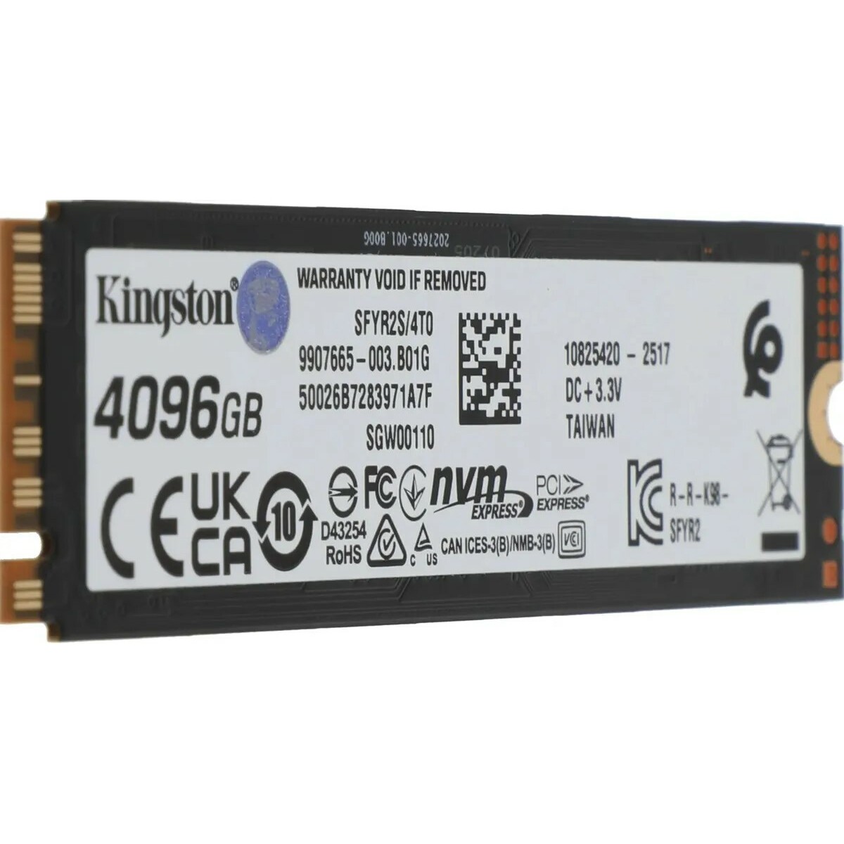 Накопитель SSD Kingston PCIe 5.0 x4 4Tb SFYR2S / 4T0 
