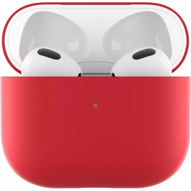 Чехол uBear Super Slim Touch Case для Apple AirPods 3 (Цвет: Red)