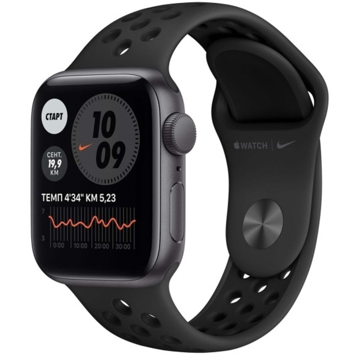 Умные часы Apple Watch SE GPS 44mm Aluminum Case with Nike Sport Band (Цвет: Space Gray/Anthracite/Black)