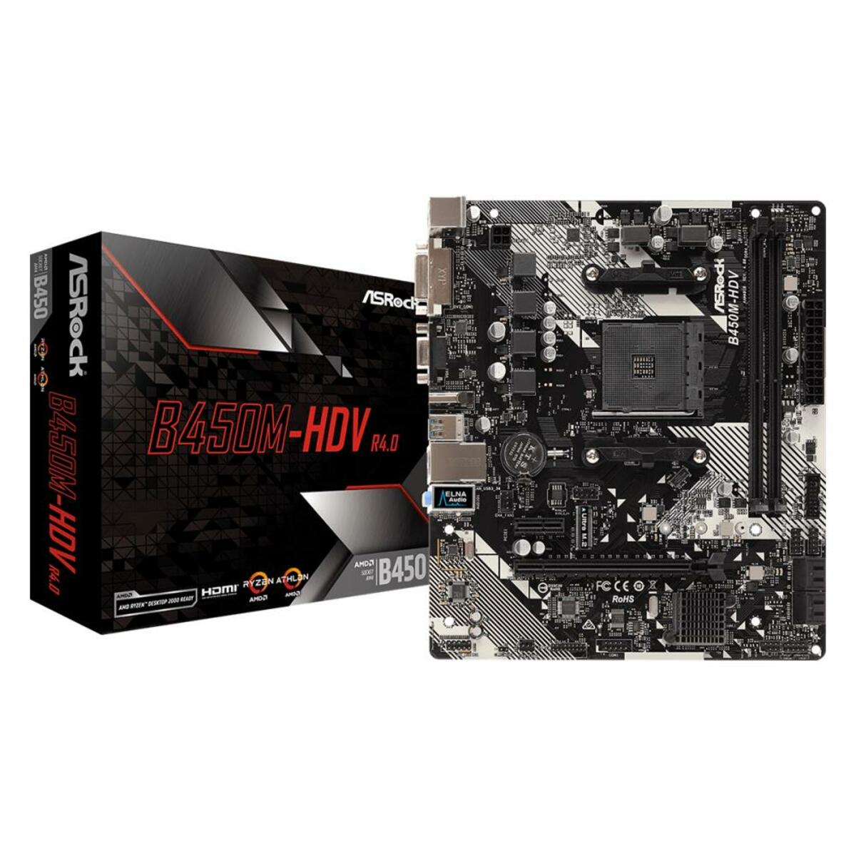 Материнская плата Asrock B450M-HDV R4.0