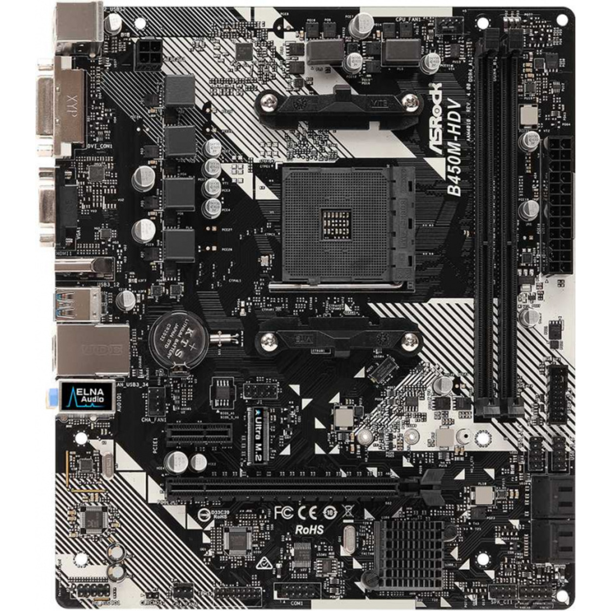 Материнская плата Asrock B450M-HDV R4.0