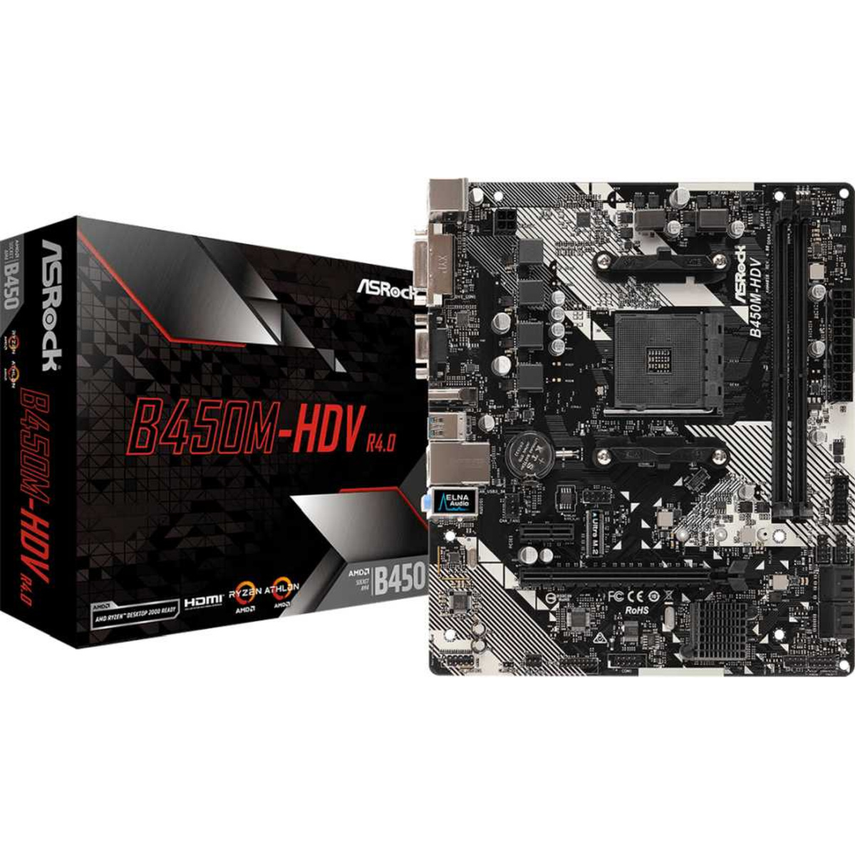 Материнская плата Asrock B450M-HDV R4.0