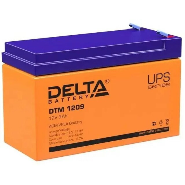 Батарея для ИБП Delta BATTERY DTМ 1209 12В 9Ач Батарея для ИБП Delta BATTERY DTМ 1209 12В 9Ач
