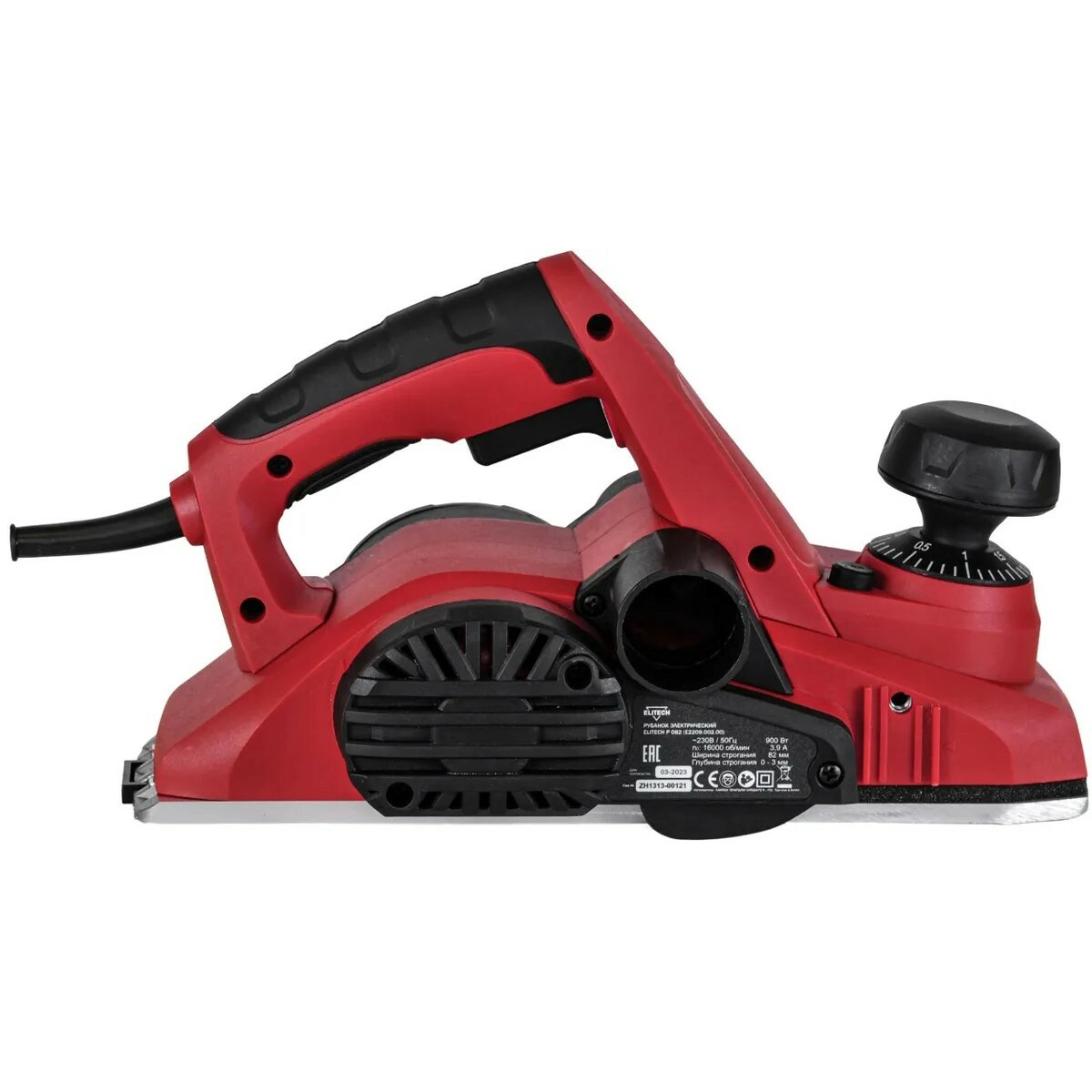 Рубанок Elitech Р 082 (Цвет: Red/Black)