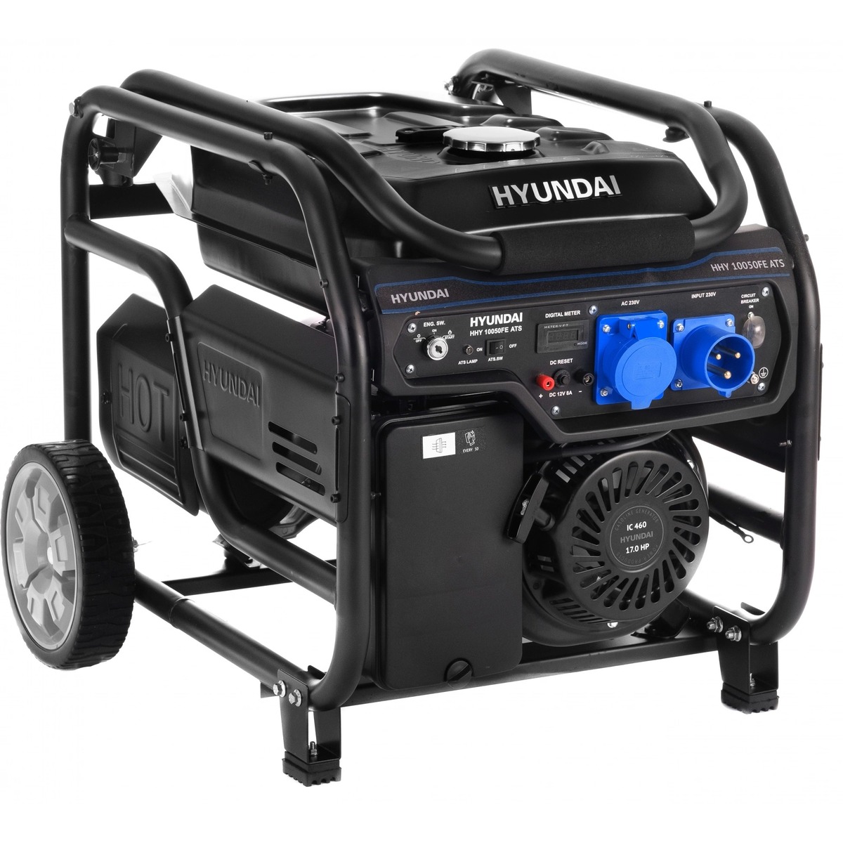 Генератор Hyundai HHY 10050FE ATS 8.5кВт, черный