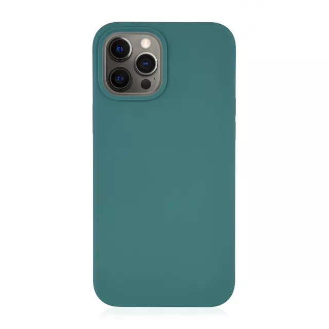 Чехол-накладка VLP Silicon Case для смартфона iPhone 12 Pro Max (Цвет: Dark Green)