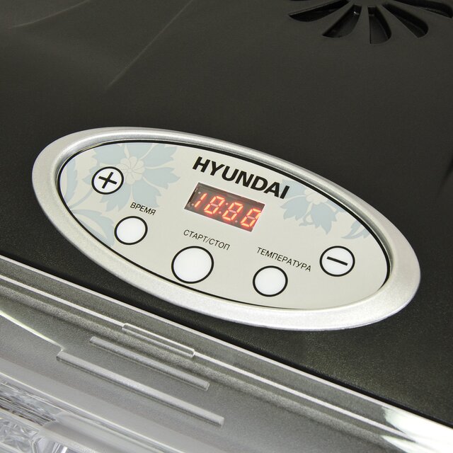 Сушка для фруктов и овощей Hyundai HYFD-1802, черный