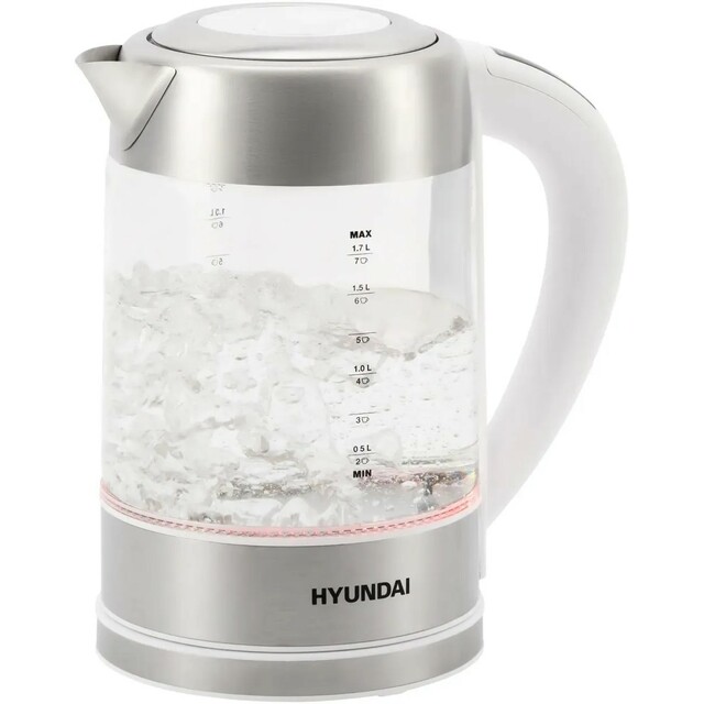 Чайник электрический Hyundai HYK-S5807 (Цвет: White / Silver)