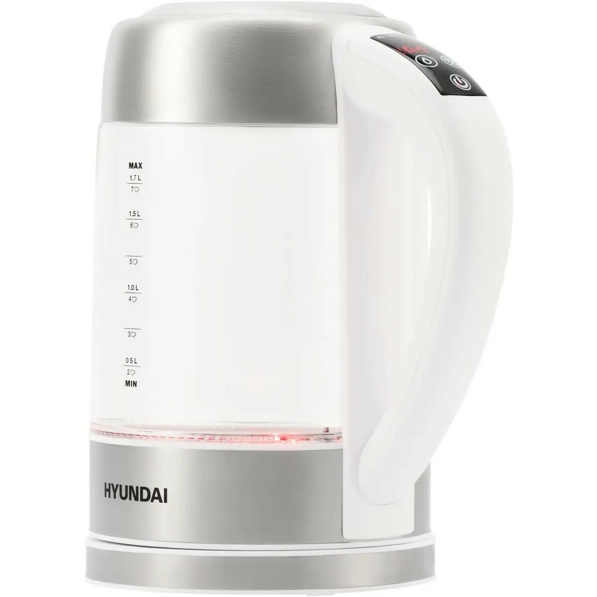 Чайник электрический Hyundai HYK-S5807 (Цвет: White / Silver)