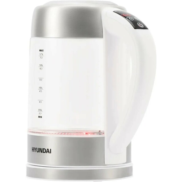 Чайник электрический Hyundai HYK-S5807 (Цвет: White / Silver)
