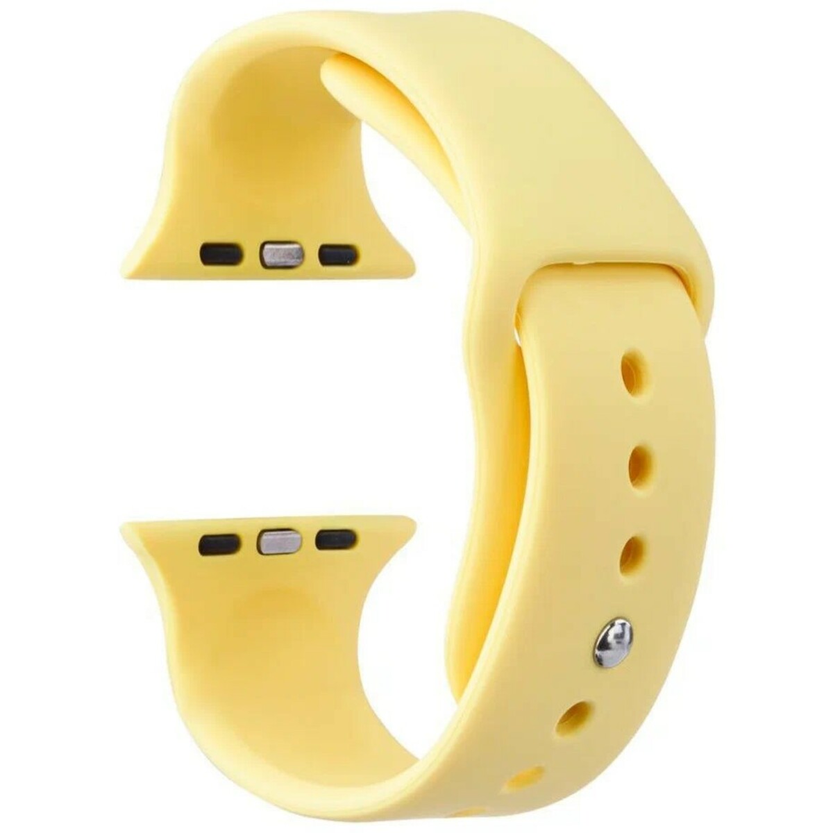 Ремешок силиконовый VLP Silicone Band Soft Touch для Apple Watch 42/44 mm (Цвет: Yellow)