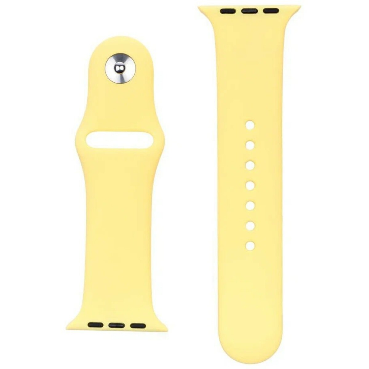 Ремешок силиконовый VLP Silicone Band Soft Touch для Apple Watch 42/44 mm (Цвет: Yellow)