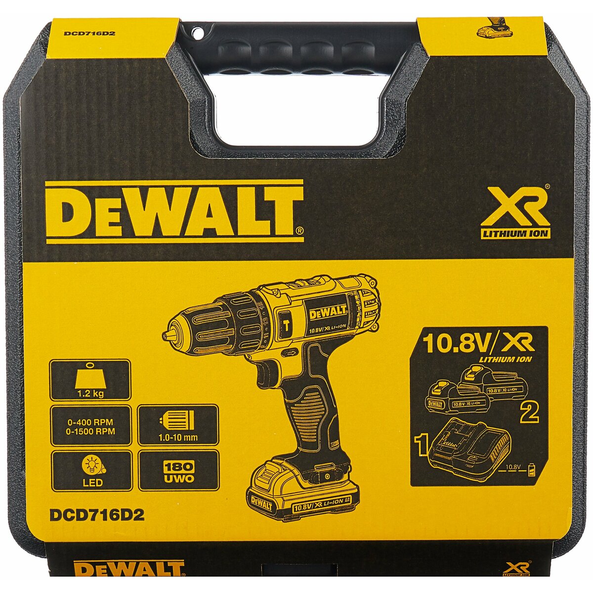 Шуруповерт DeWalt DCD716D2 (Цвет: Yellow)