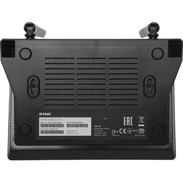 Wi-Fi роутер D-Link DSL-224