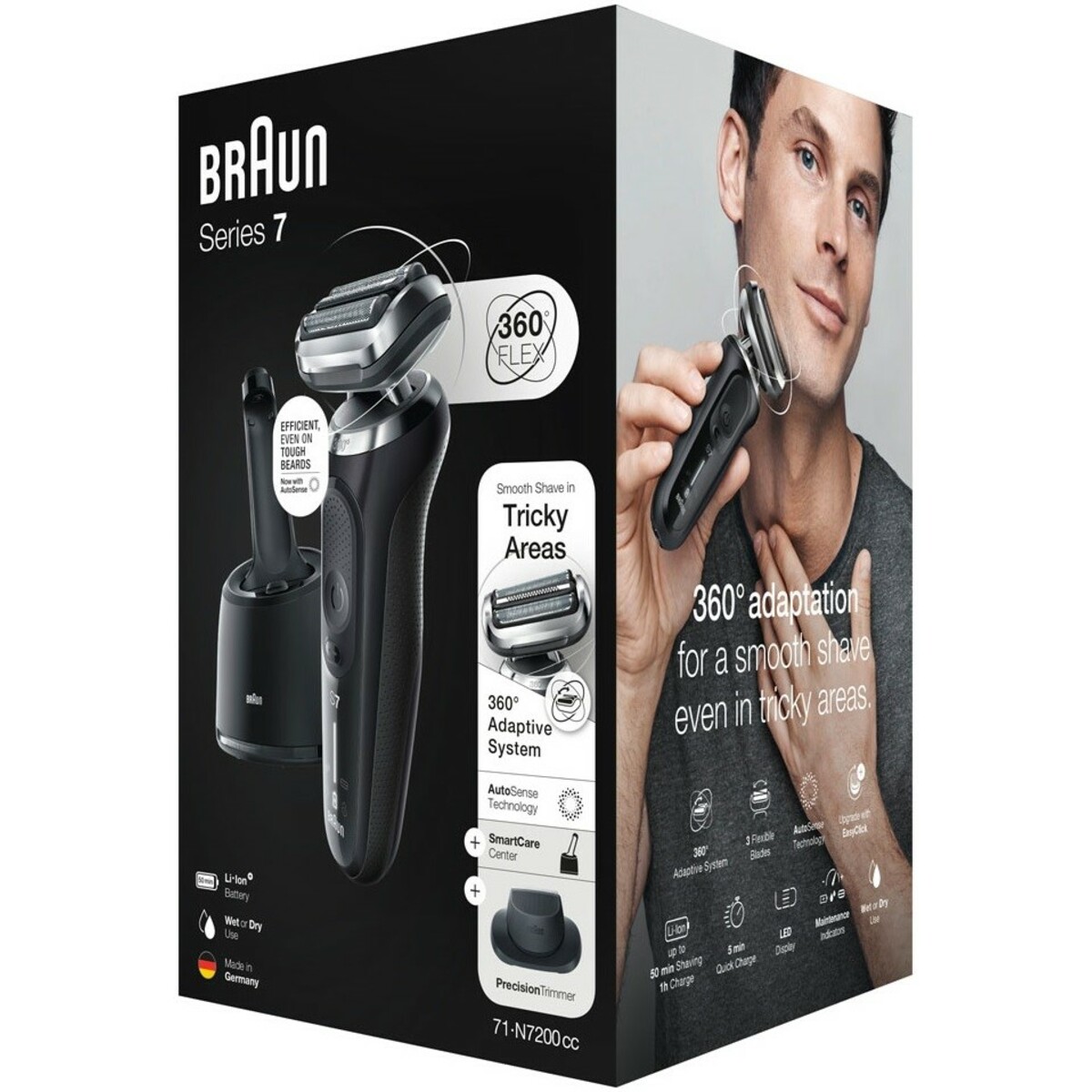 Бритва сетчатая Braun Series 7 71-N7200CC (Цвет: Gray)